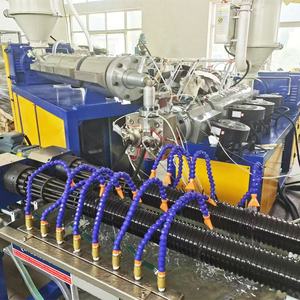 Machine d'extrusion pour tuyau d'aspiration hélicoïdal en PVC <span class=keywords><strong>rigide</strong></span> haute capacité, corrugué, à grain, en sens horaire - Product Image 5