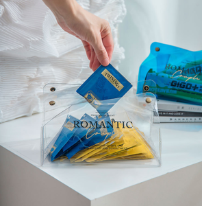 Pvc <b>Car</b> <b>Bag</b> Living Room Fashion Art Fan Creative Transparent Tissue Box - Product Image 1