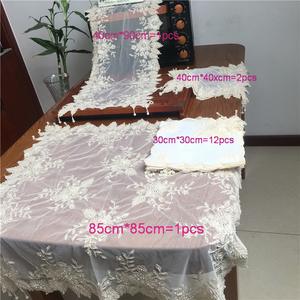 <span class=keywords><strong>Mantel</strong></span> bordado a mano de 16 piezas y corredores <span class=keywords><strong>mantel</strong></span> de boda hecho a mano <span class=keywords><strong>para</strong></span> fiestas de bodas - Product Image 6