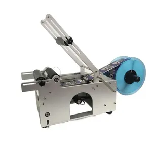Etiquetadora Semiautomática de Botellas Redondas de Escritorio, Máquina Etiquetadora de Botellas de Plástico Redondas, Autoadhesiva, con Carcasa de Acero Inoxidable - Product Image 5