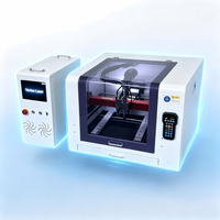 Cortadora Láser de Fibra Digital CNC Automática Portátil de Escritorio Pequeña OEM Personalizada 400*400mm 4040 para Chapa Metálica, Potencia 1200W