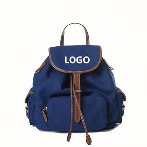 New Style Multi Pockets <b>Canvas</b> Women <b>Backpack</b> High Class Small <b>Backpack</b> Fashion <b>Canvas</b> <b>Backpack</b> for Teenage Girls - Product Image 1