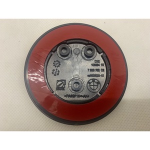   สติ๊กเกอร์ติดฝากระโปรงรถ 82 มม. สีแดง พลาสติก 3 รู กาวสองหน้า - Product Image 1