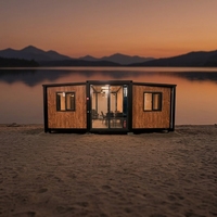 Maison conteneur pliable et extensible préfabriquée sur mesure de 20 pieds, 2 ou 3 chambres, mobile, pour l'Australie
