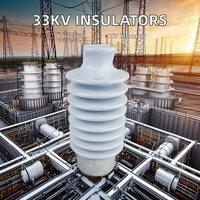 Exportación de fábrica de alto voltaje 33KV Aisladores de porcelana compuesta Línea y materiales de aislamiento posterior