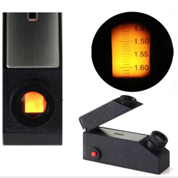 Refractómetro digital de gemas, refractómetro profesional Popular con luz trasera