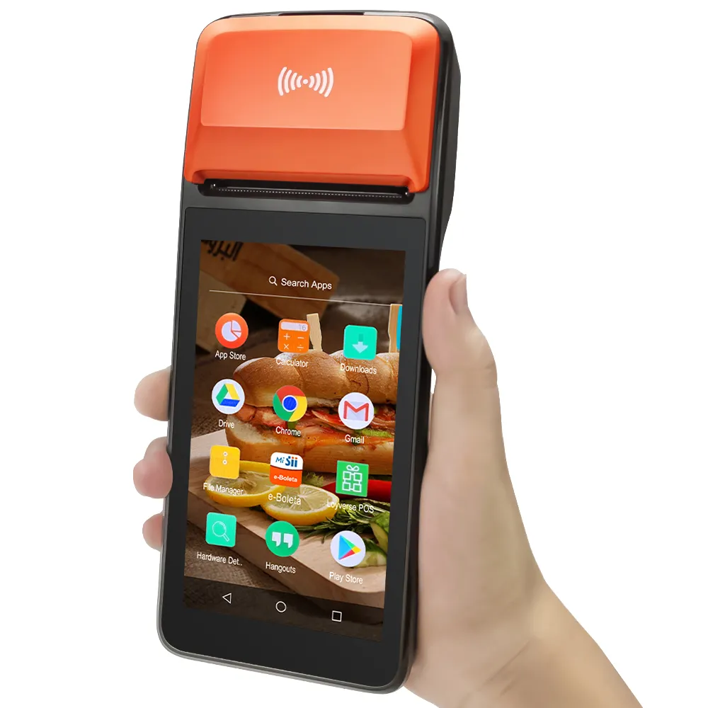 Tableta R330S con sistema Android 11 Pos, lector NFC, 4G, 2 + 16G, Terminal Pos café, fabricantes con software gratuito e impresora