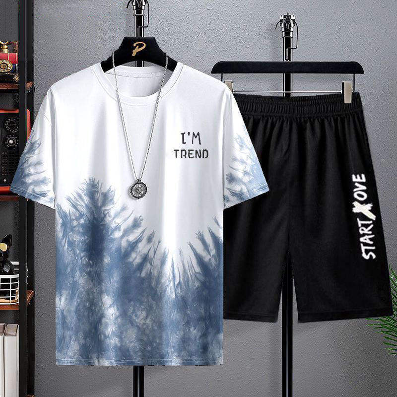 Blue forest top + shorts (set)