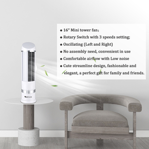 Nhà Máy Nóng Bán 16 Inch 3 Tốc Độ Lưỡi Miễn Phí An Toàn & Yên Tĩnh Di Động Dao Động Quạt Tháp Cho Phòng Khách Phòng Ngủ Văn Phòng - Product Image 2