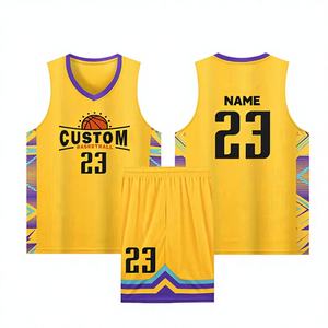 ชุดบาสเก็ตบอลแบบสวมใส่สบาย ระบายอากาศได้ดี แห้งเร็ว ลายโลโก้แบบกำหนดเอง สำหรับทุกเพศทุกวัย ไซส์พลัส คุณภาพสูง - Product Image 1