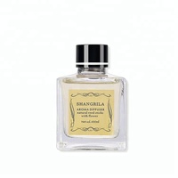 Bouteille colorée en céramique de 100ml faite à la main, diffuseur de roseaux de fleurs en bois pour le parfum de la maison