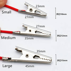 קטן/בינוני/גדול מבחן תנין כבל 50 ס "מ אלליגטור צבעוני אדום/שחור/צהוב/ירוק/לבן 10 יח'\חבילה - Product Image 6