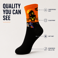 Chaussettes d'automne personnalisées OEM pour adultes - Polyester/Nylon/Coton/Fibre de bambou/Laine, résistantes aux boucles, séchage rapide, tricot sans couture
