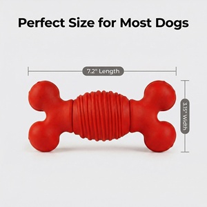 Juguete Masticable para Perros de TPR Personalizado, Resistente y con Sonido, Juguete Sonoro para Mascotas, Limpieza de Dientes, Juguetes Masticables Indestructibles para Perros Mordedores Agresivos - Product Image 2