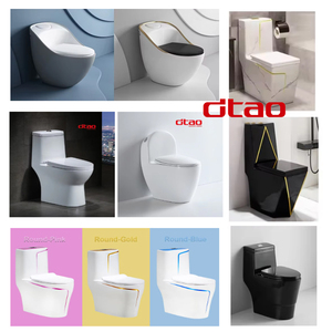 Phòng tắm tầng gắn thông minh Nhà vệ sinh bát sứ thiết bị vệ sinh <span class=keywords><strong>WC</strong></span> Siphon Đỏ bừng một mảnh nước Closet commode nhà vệ sinh thiết lập - Product Image 1