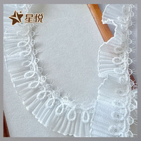 Accessoires de robe de mariée en dentelle de maille polyester, robe de soirée, textiles décoratifs pour la maison