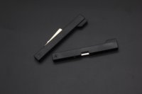 Clé vierge pliable intelligente avec lame en laiton et coque PC ABS, clé de secours pour serrure de porte à empreinte digitale
