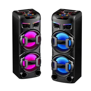 Carretilla portátil Altavoz Bluetooth Inalámbrico Caja de sonido portátil para exteriores Altavoz Boombox de 12 pulgadas con control remoto