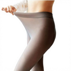 Collants d'hiver chauds sans couture à taille haute pour femmes, doublés polaire, grande taille, maintien élevé - Product Image 3