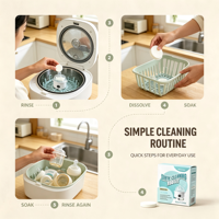 Tablettes nettoyantes écologiques jetables pour taches de lait, choix premium et best-seller