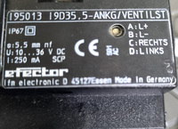 Plc Efector Inductive Sensor 195013, I9d35.5-ankg/ventilst, I9d35.5 for Warranty Product