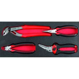 USAG - U05191004 Bi-colour foam-module assortment with pliers (4 pcs.) - EAN 8001150030635 OTHER <b>TOOL</b> <b>SETS</b> - Product Image 1