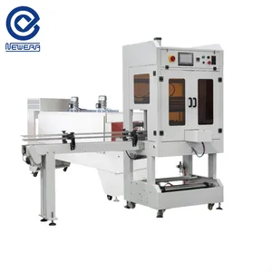 Automatic tin can shrink sleeve wrap machine / PE Film shrink packaging machine
