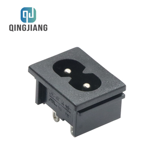 <span class=keywords><strong>Enchufe</strong></span> Eléctrico Industrial IEC C8, 7A 250V 2.5A 125V CA, Tipo Macho <span class=keywords><strong>de</strong></span> 2 Pines - Product Image 3