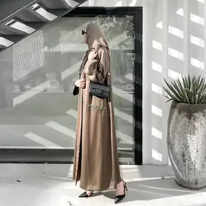 Abaya Nieuwe Ontwerpen Geborduurde Traditionele Islamitische Kleding Nieuwste Nida Stof Voor Organza Robe Abaya Moslim Jurken Dubai