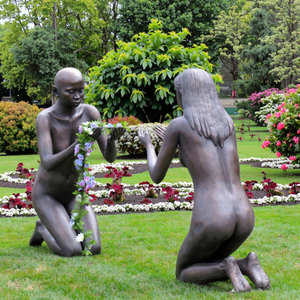 Sculpture moderne en bronze sur mesure MALTON représentant un <span class=keywords><strong>homme</strong></span> <span class=keywords><strong>et</strong></span> une <span class=keywords><strong>femme</strong></span> <span class=keywords><strong>nus</strong></span>, avec technique de moulage pour la décoration de jardin <span class=keywords><strong>et</strong></span> de parc - Product Image 5