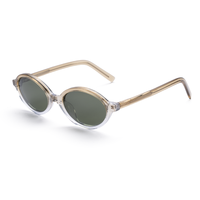 Lunettes de soleil unisexes Elan Optical SYB6201, nouvelle arrivée, monture œil de chat, monture intégrale, sans peinture, monture en acétate naturel parfumé