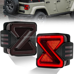Conjunto de Luces Traseras LED con Señal de Giro Dinámica y Luz de Freno Secuencial para <span class=keywords><strong>Jeep</strong></span> Wrangler, Accesorios de Lámparas Traseras DRL - Product Image 1