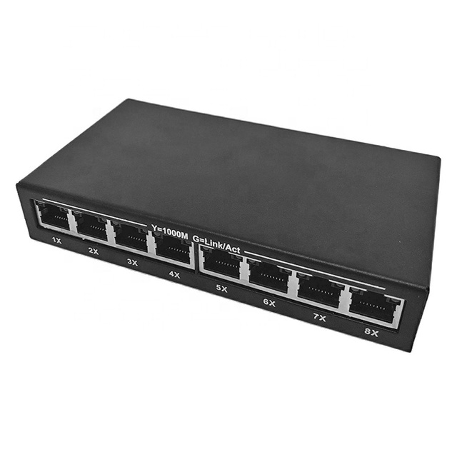 Best Switch 8 Ports 10/100/1000Mbps Gigabit Ethernet RJ45 Switcher Full/Half Duplex Exchange Network Switch