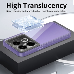 Chống sốc Matte rõ ràng minh bạch TPU PC trường hợp điện thoại với kim loại máy ảnh bảo vệ trường hợp đối với Infinix Lưu ý 40 Hot 40 - Product Image 6