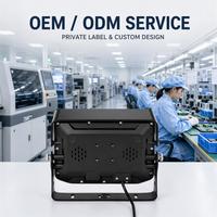 Monitor TFT para Auto de 7 Pulgadas 1024*600 AHD ADAS, 12-24V, Entrada de Video Dual, Pantalla de Reversa Automática para Camión, Autobús, Camioneta