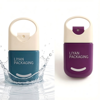 Flacon pulvérisateur de 20 ml avec logo personnalisé, anneau de traction, porte-clés, atomiseur de parfum rechargeable vide, format voyage, pour alcool, soin des mains et du visage