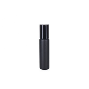 10ml Frosted Matte <b>Black</b> Perfume Roller Bottle Essential Oil Glass Roll on Bottle - Product Image 6
