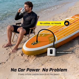 Pompe à air électrique pour <span class=keywords><strong>paddle</strong></span> board 20 PSI, pompe à air SUP portable, <span class=keywords><strong>gonfleur</strong></span> rapide pour <span class=keywords><strong>paddle</strong></span> board gonflable, kayaks, bateaux et matelas pneumatiques - Product Image 5