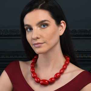 สร้อยคอเรซิ่นที่มีลักษณะงานฝีมือที่หรูหรา เครื่องประดับน้ำหนักเบาที่ออกแบบมาเพื่อความสบาย แฟชั่นสมัยใหม่ และการให้ของขวัญพิเศษ - Product Image 3