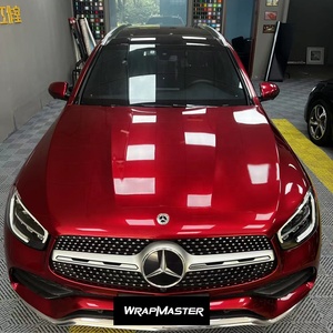 WRAPMASTER - Película Protectora de Pintura TPU PPF de Color Rojo Rubí Líquido de Alto Brillo, Autoregenerable, Antiamarilleo, para Envoltura de Automóviles, con 5 Años de Garantía - Product Image 1