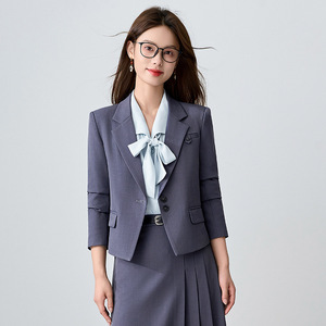 Women's Suit Set Midi Skirt Full Sleeve Polyester Anti-Wrinkle Office Lady Professional Formal Wear Commuting Teacher Outfit - Product Image 3