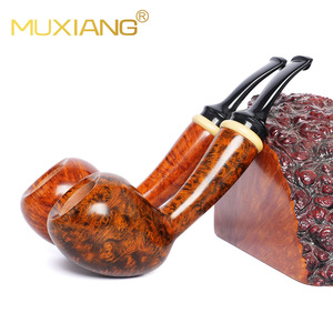 MUXIANG Tobacco Pipe Bent Type Handmade Wood Smoking Pipe For Men Collection - Product Image 1