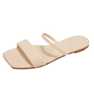 Sandalias de Verano Estilo Playa, Moda Americana, Multifuncionales, de Cuero Genuino, con Suela Gruesa Abierta, Antiolor, para Mujer, Evergreen - Product Image 6