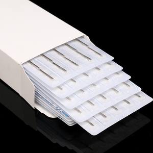 إبر وشم تقليدية للحواجب من الفولاذ المقاوم للصدأ، 50 قطعة، مقاسات RL RS RM M1 M2 F، سمك 0.35 مم، إبر ملتوية عالية الجودة للآلات - Product Image 6