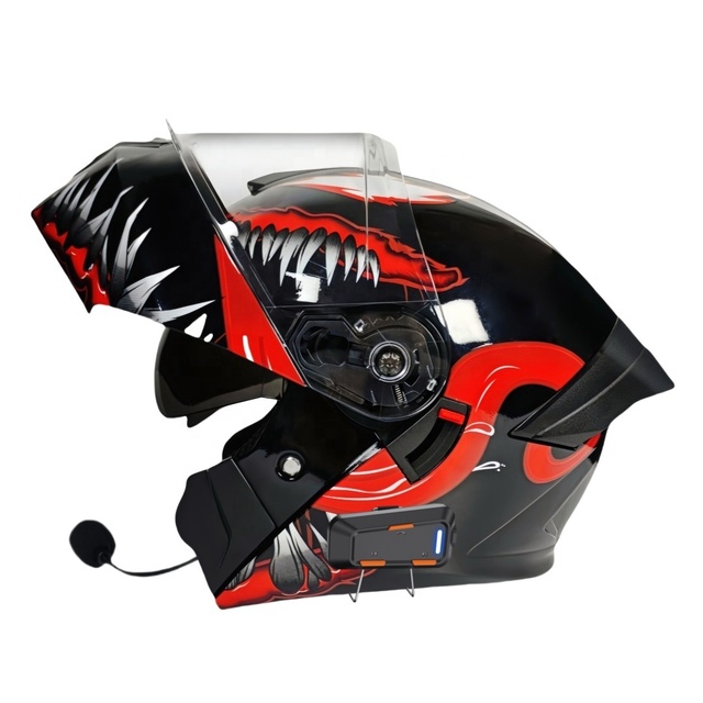 The New Motorcycle Riding Helmets with Blue Tooth for Men Full Face Abs Modular Helmet for Adults Motorcycle Manufacturer