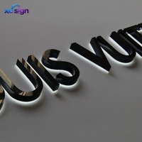 Enseigne lumineuse personnalisée haut de gamme avec logo rétroéclairé pour entreprise et domicile, lettres en métal 3D éclairées par LED IP65, compatible Homekit, pour montage mural