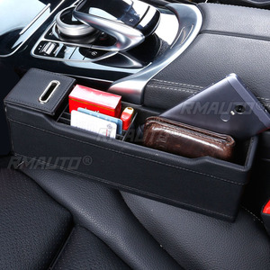 Boîte de rangement multifonctionnelle pour l'espace entre les sièges de voiture, côté conducteur, pour ranger portefeuille, téléphone, cigarettes - Product Image 3