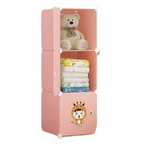 <span class=keywords><strong>Armario</strong></span> de plástico <span class=keywords><strong>multiusos</strong></span> para bebés, cubos de PP para niños, bricolaje - Product Image 4