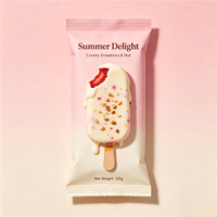 Sachet à collation biodégradable résistant à l'humidité avec fermeture arrière, finition mate et taille personnalisée pour les chips