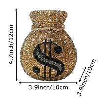 Sac de soirée de luxe pour femme avec strass, pochette scintillante en cristal, sac à main avec chaîne pour les sorties nocturnes